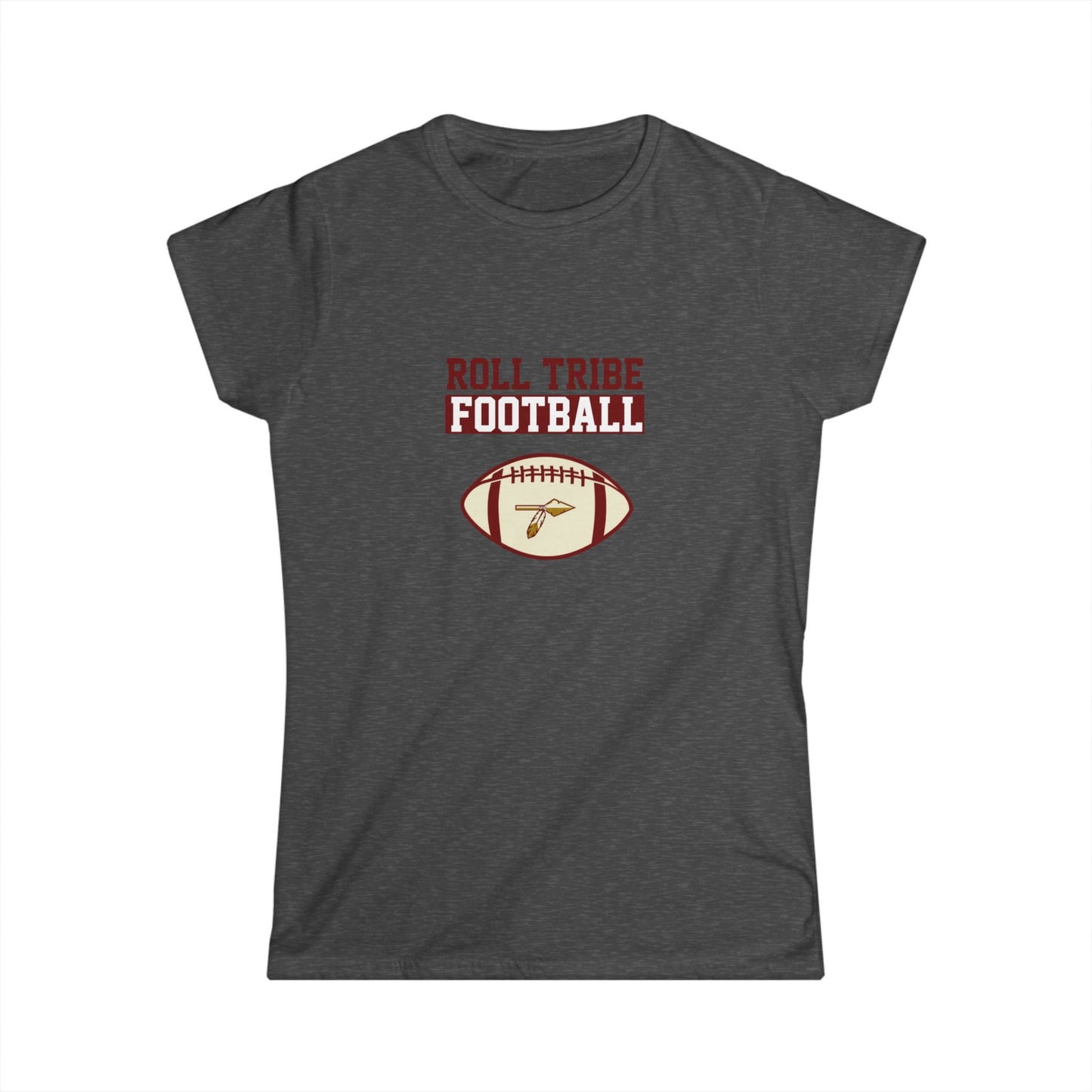 Roll Tribe Sports - "Football" Women's Soft T-Shirt