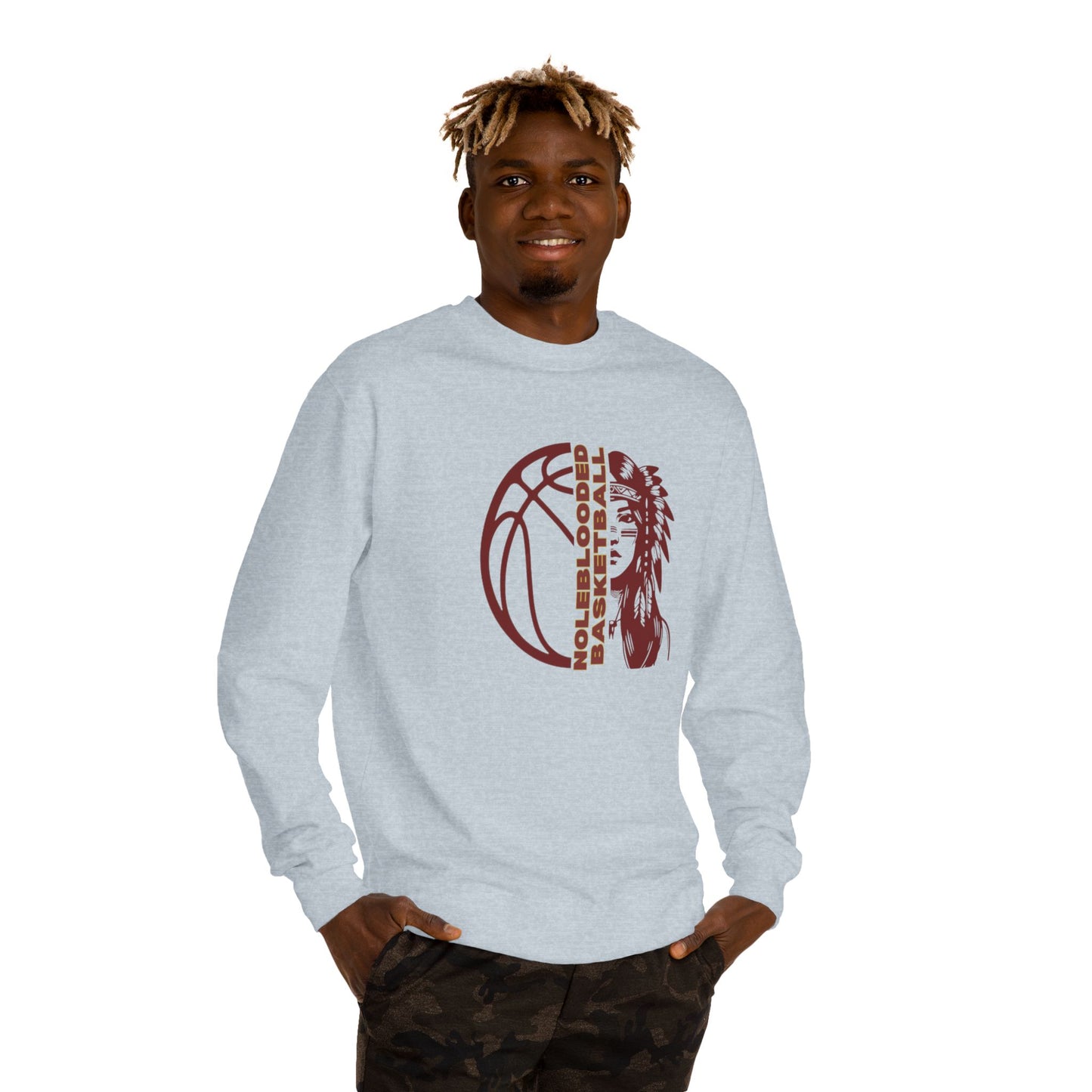 Noleblooded Athletics - Ladies Basketball Unisex Double-Sided, Sweatshirt