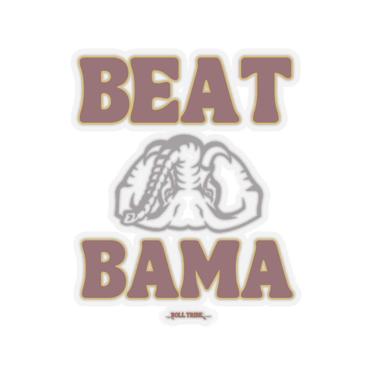 Beat Bama Kiss-Cut Stickers - NCAA Team Spirit Decal for Game Day