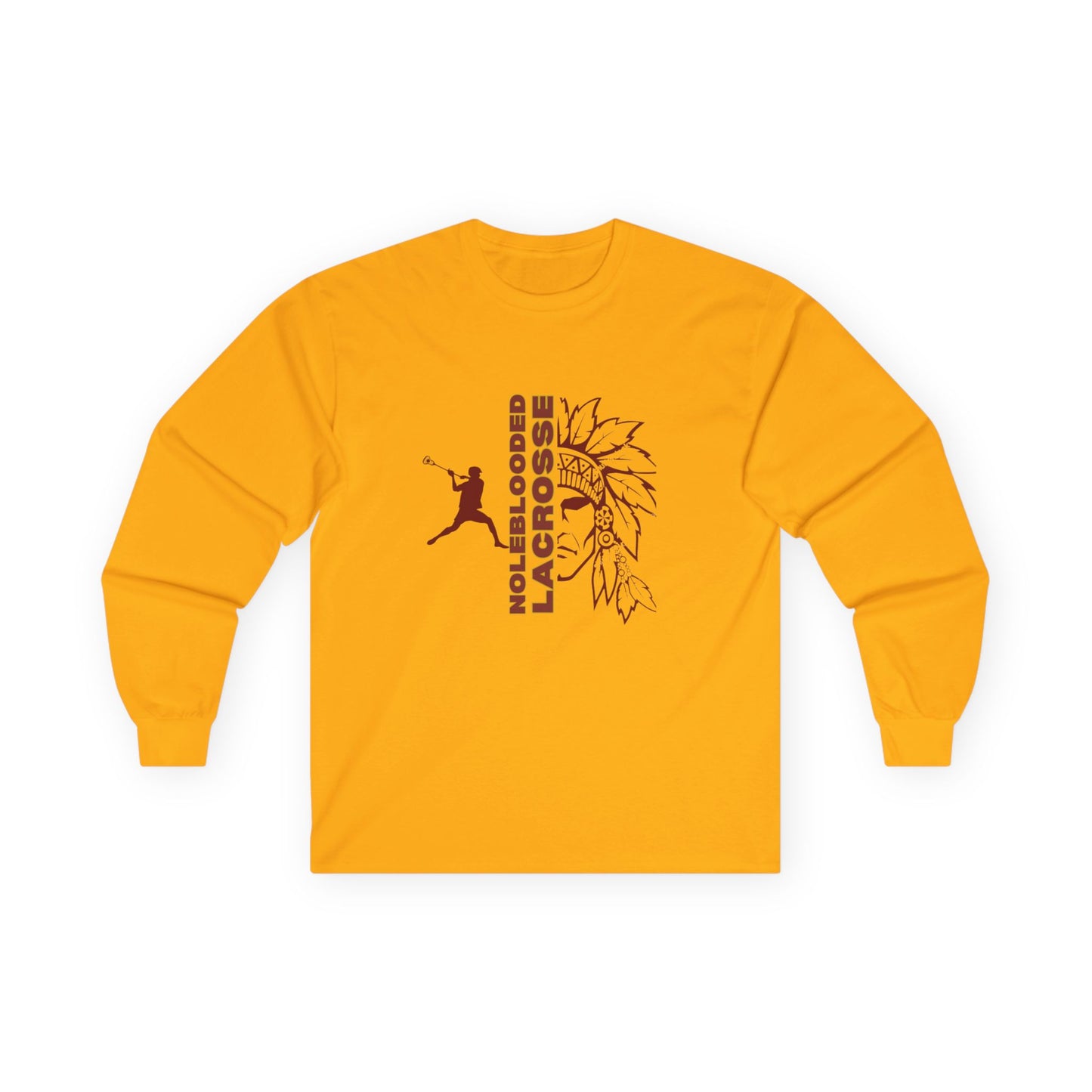 Noleblooded Athletics - Lacrosse Double-Sided, Long Sleeve Tee