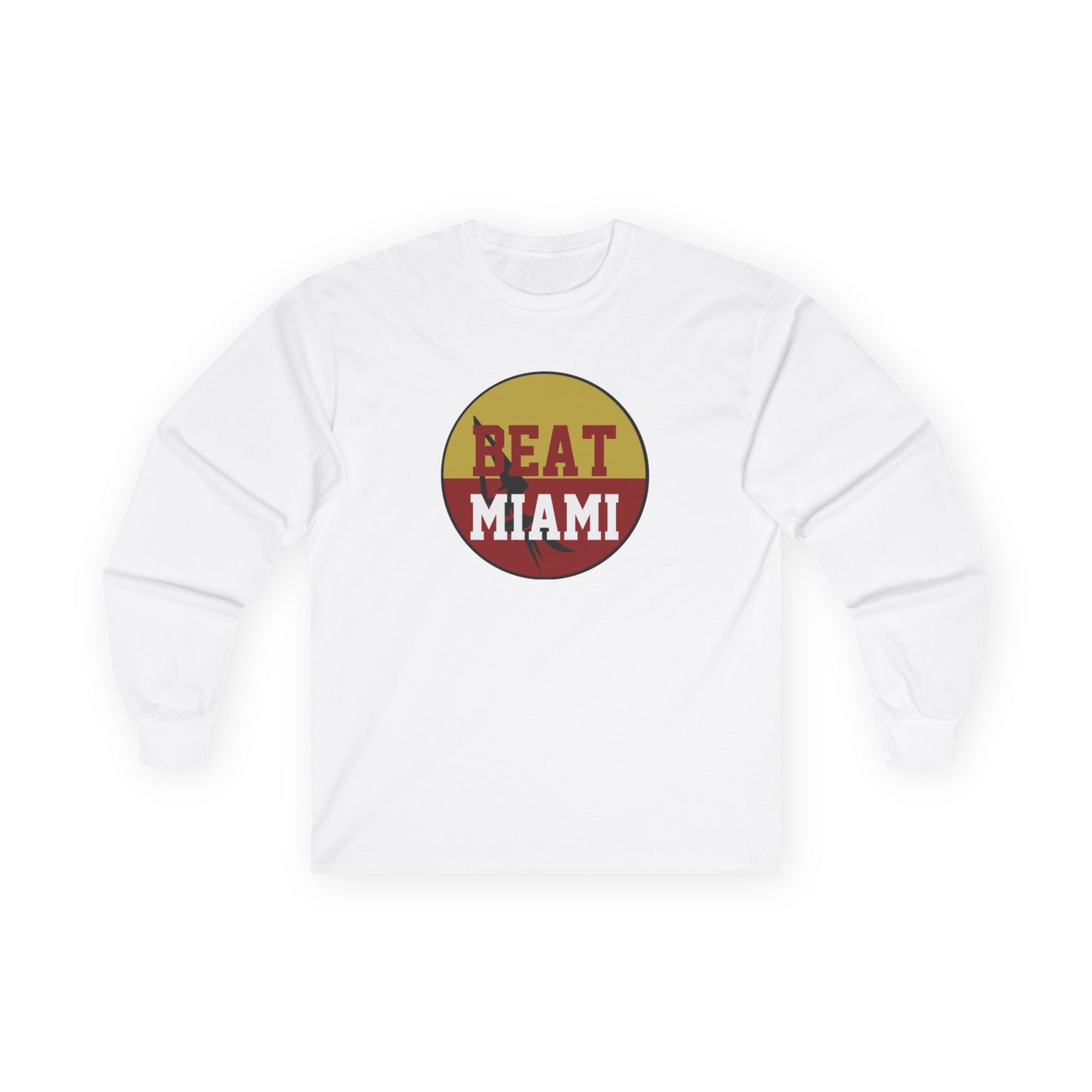 Gameday - "BEAT MIAMI" Button Long Sleeve Tee
