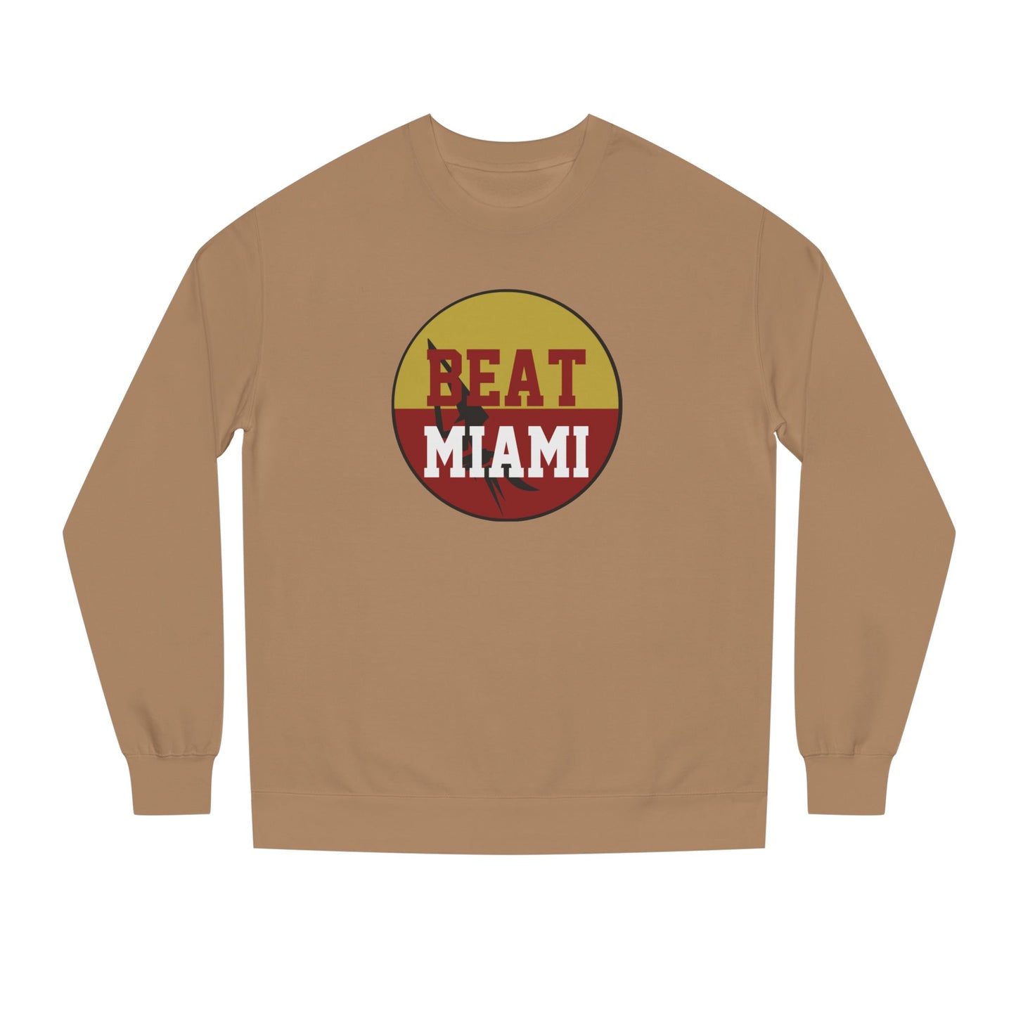 Gameday - "BEAT MIAMI" Button Unisex Crew Neck Sweatshirt