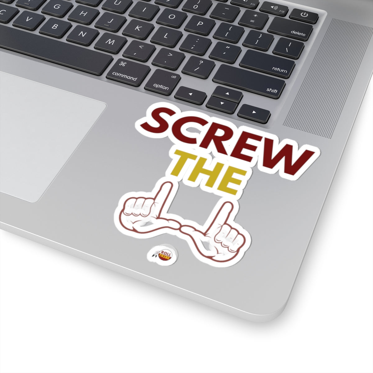 Humorous Screw the Rules Kiss-Cut Stickers - Fun Laptop Decor