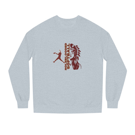 Noleblooded Athletics - Softball Unisex Double-Sided, Crew Neck Sweatshirt