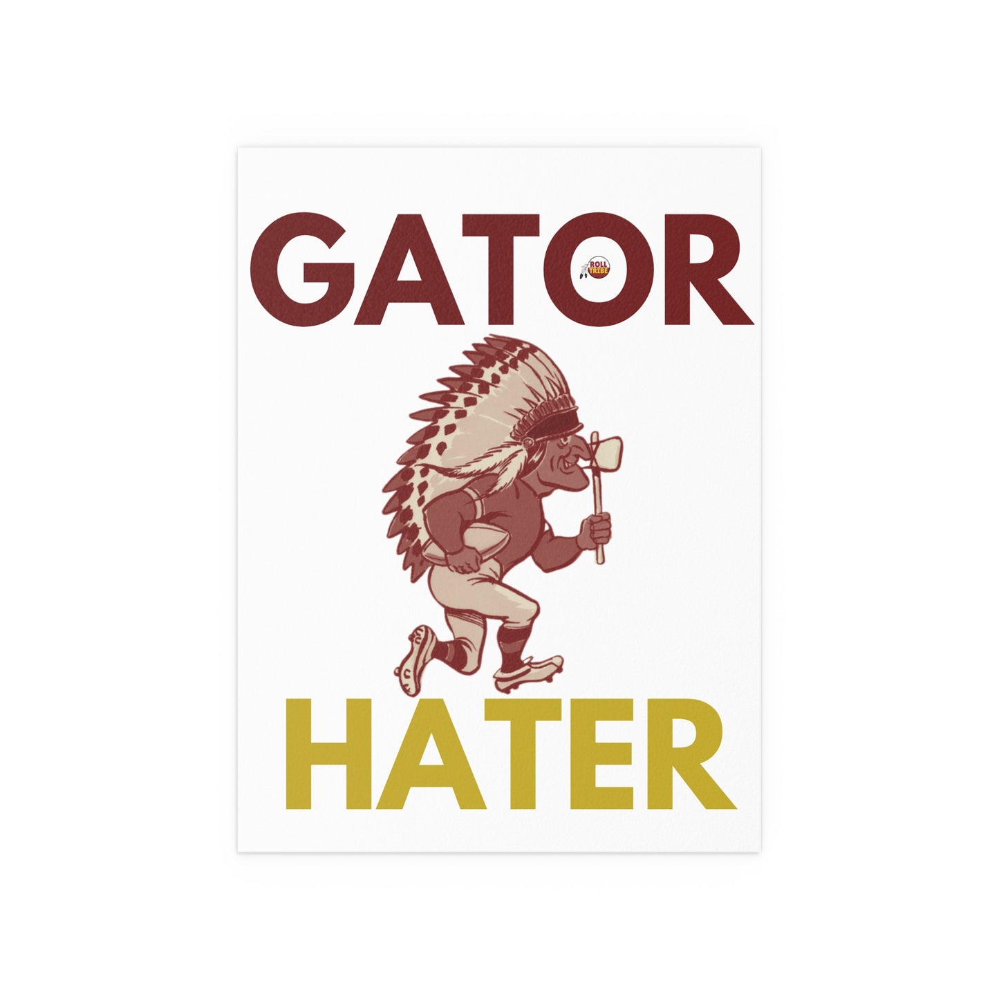 Gator Hater Silk Poster – Vibrant Indoor/Outdoor Wall Art for Gator Enthusiasts