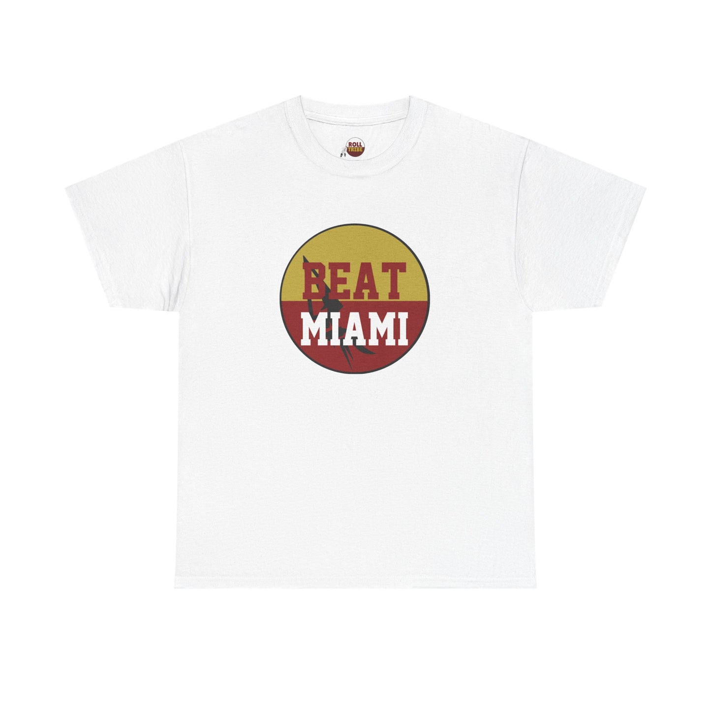 Gameday - "BEAT MIAMI" Button Unisex Heavy Cotton Tee
