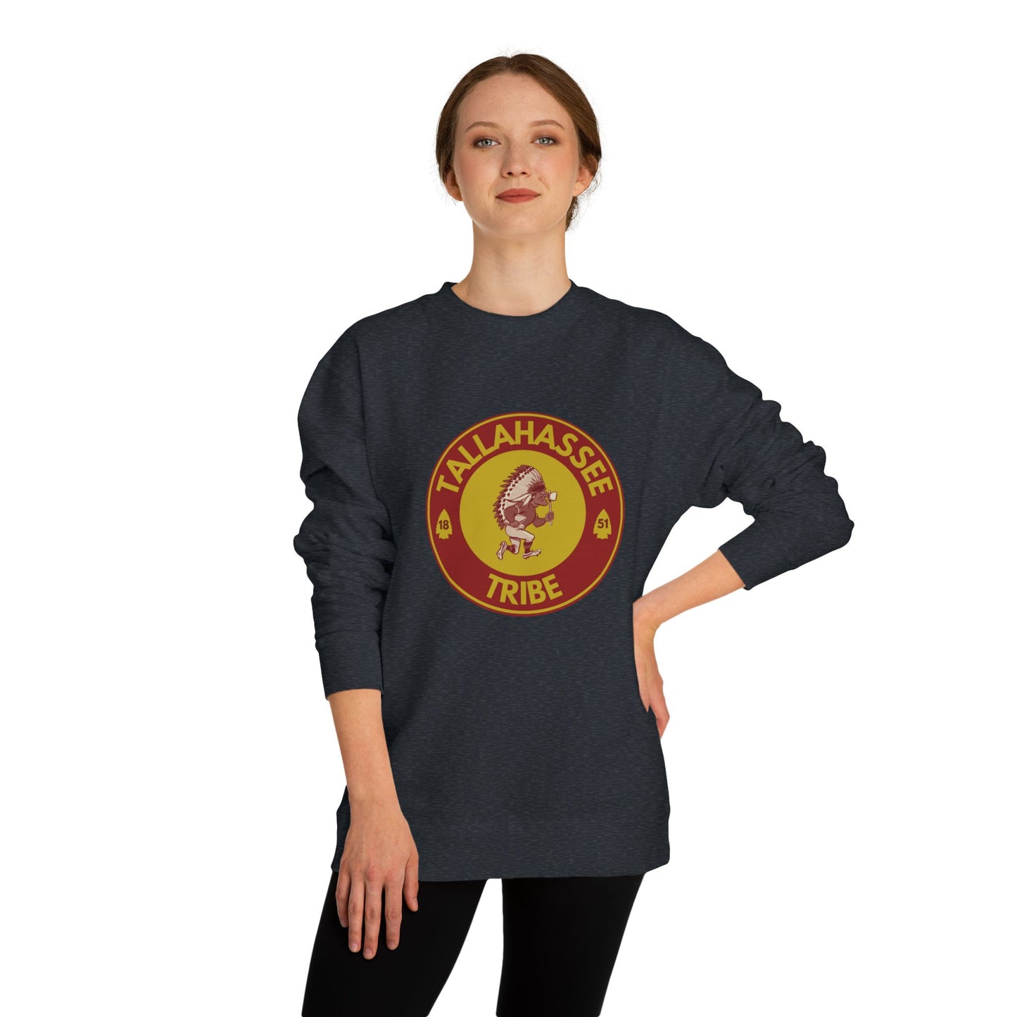 Roll Tribe :Tallahassee Tribe" Double-Sided, Unisex Crew Neck Sweatshirt