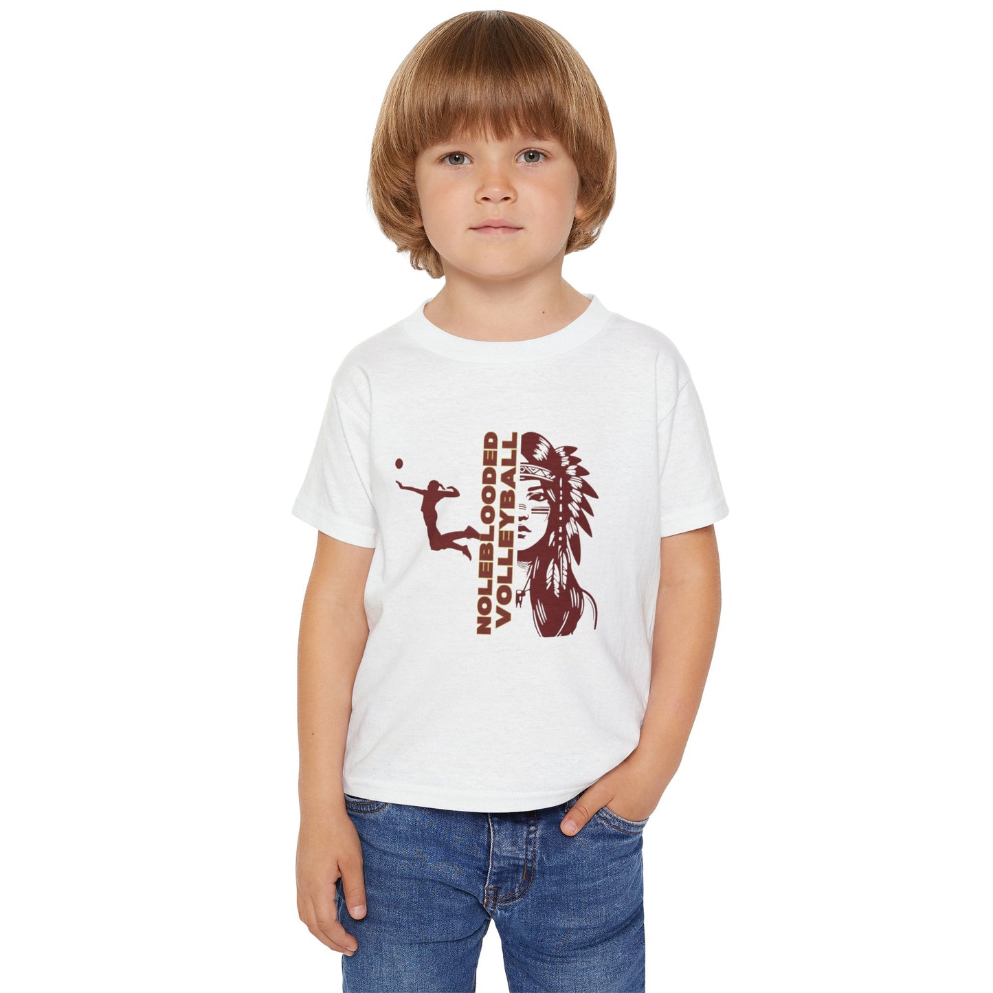 Noleblooded Athletics - Ladies Volleyball Double-Sided, Toddler T-Shirt