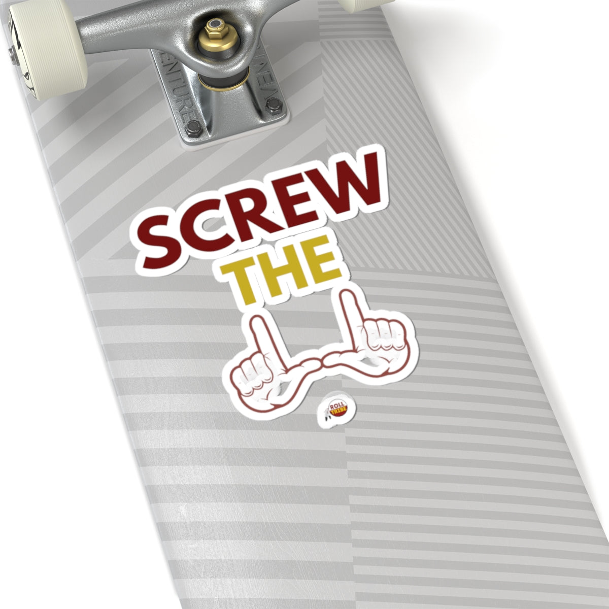 Humorous Screw the Rules Kiss-Cut Stickers - Fun Laptop Decor