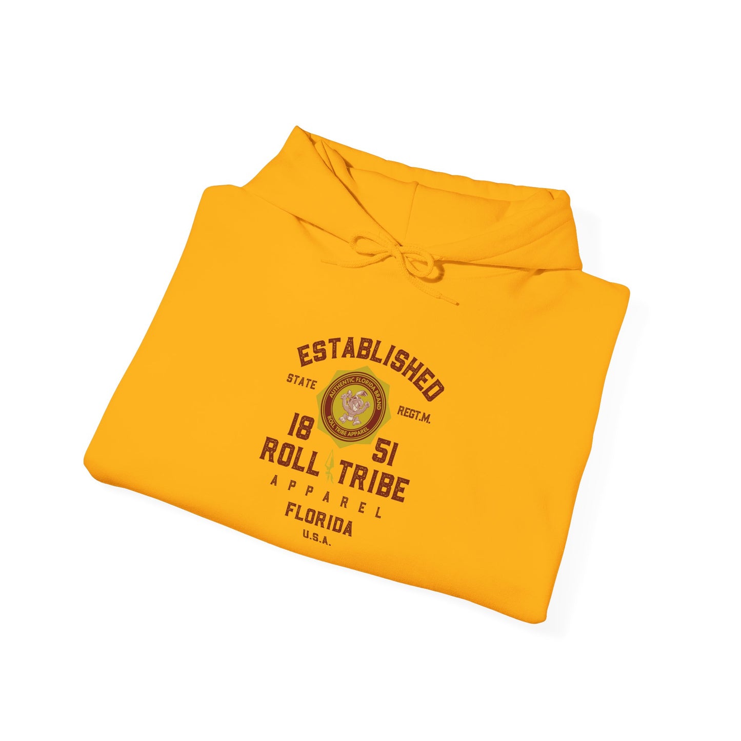 Roll Tribe - "Established 1851 Badge" Hooded Sweatshirt