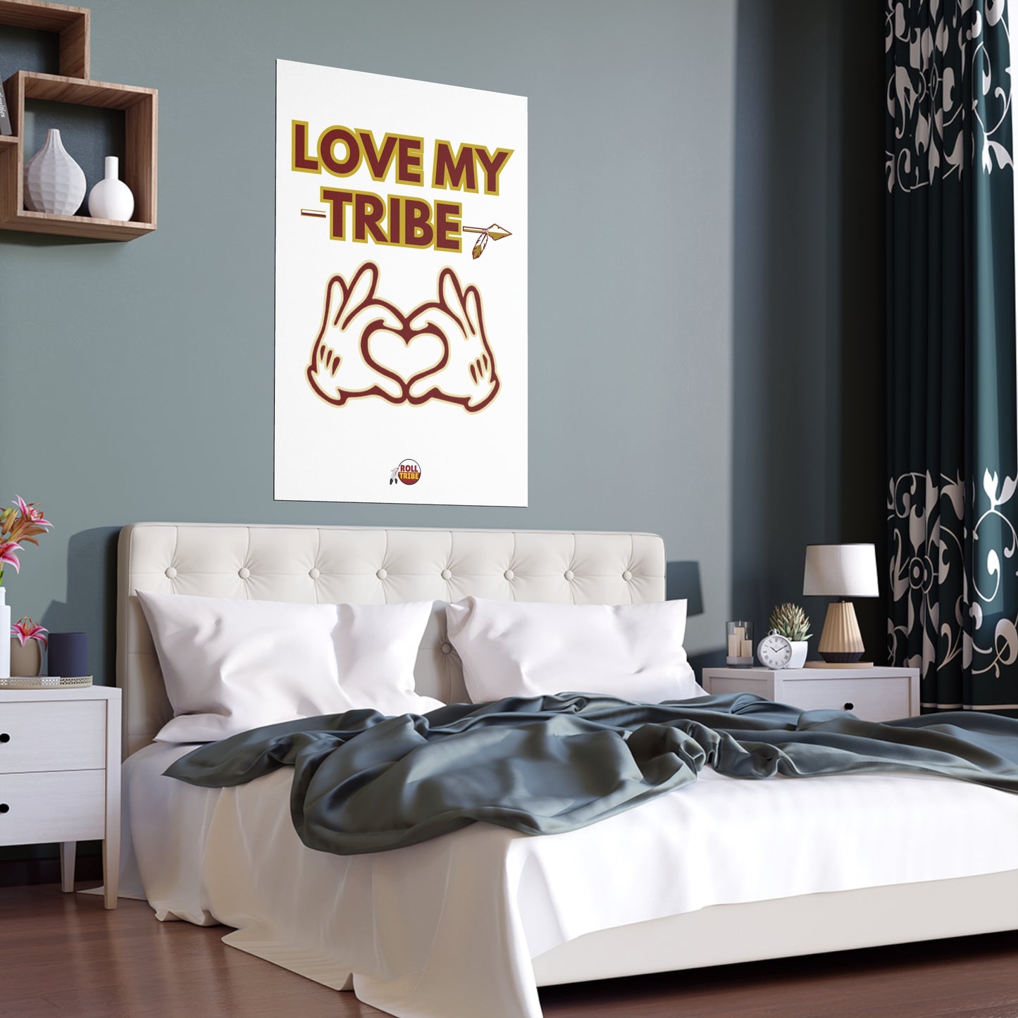 Roll Tribe "Love My Tribe" Silk Poster