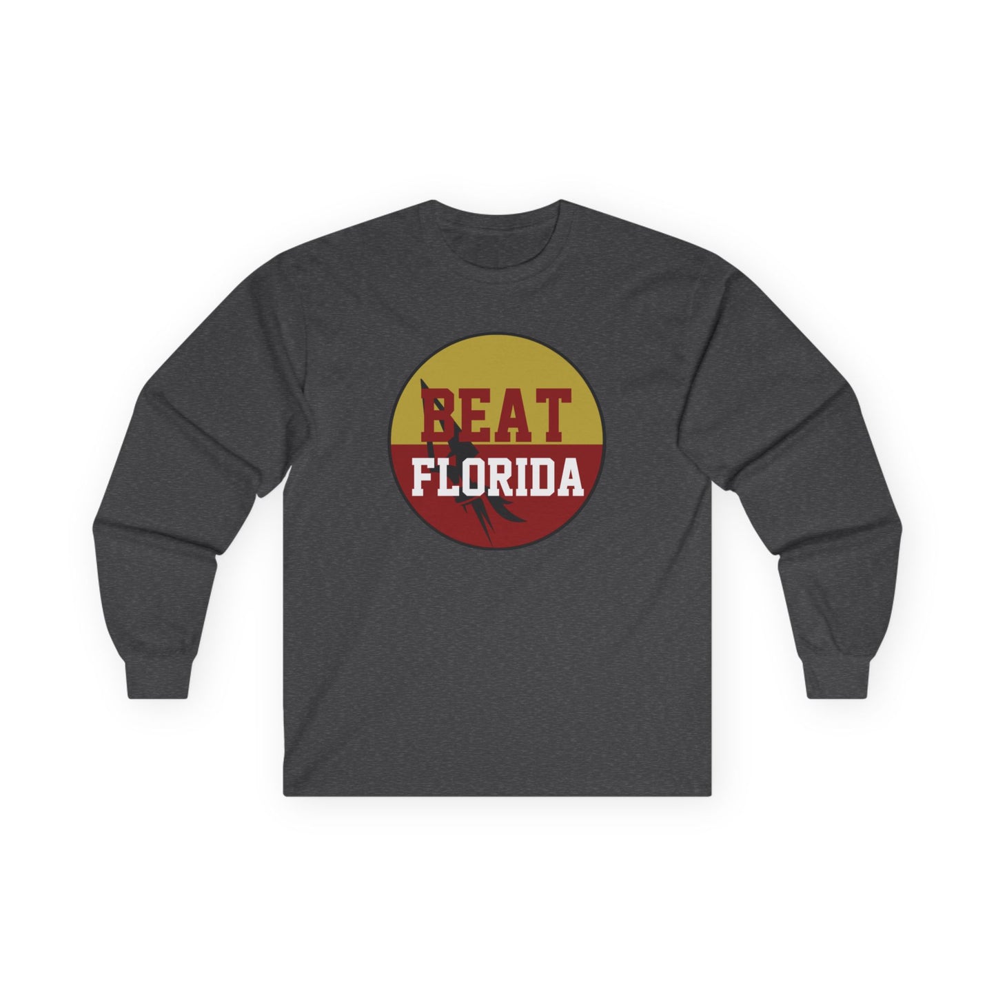 Gameday - "BEAT FLORIDA Button" Long Sleeve Tee