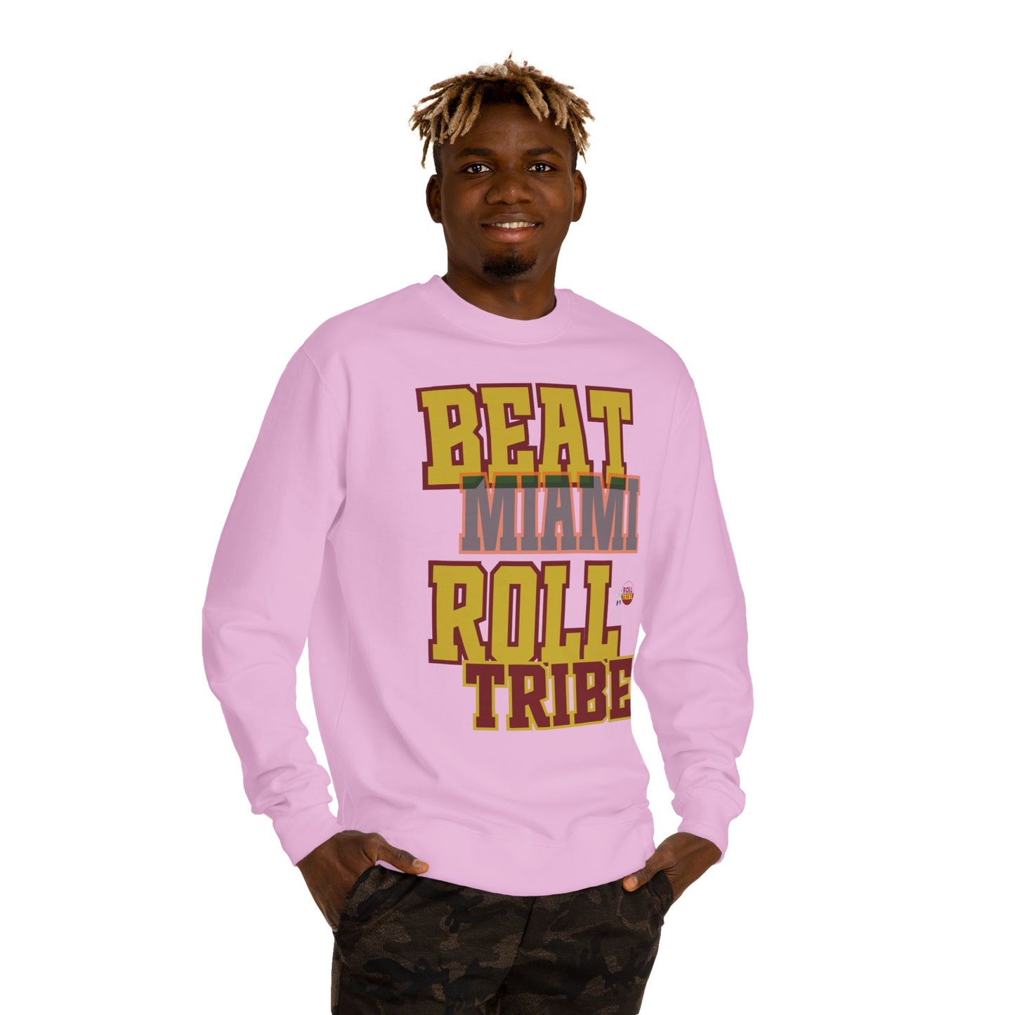 Roll Tribe "Beat Miami" Roll Tribe Unisex Crew Neck Sweatshirt