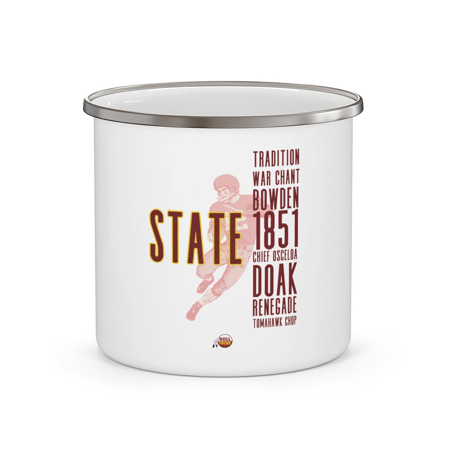 Vintage Enamel Camping Mug - State Tradition Design
