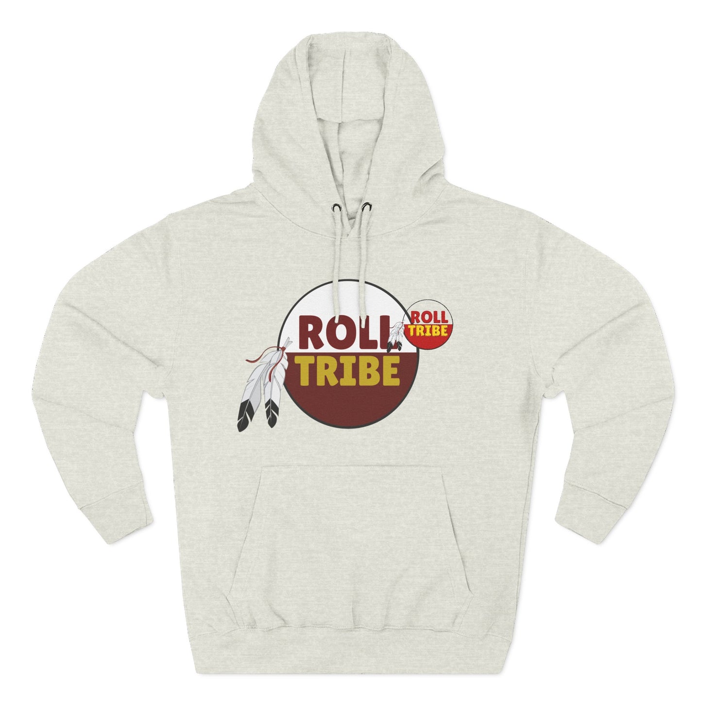 Roll Tribe Embroidered, Three-Panel Fleece Hoodie