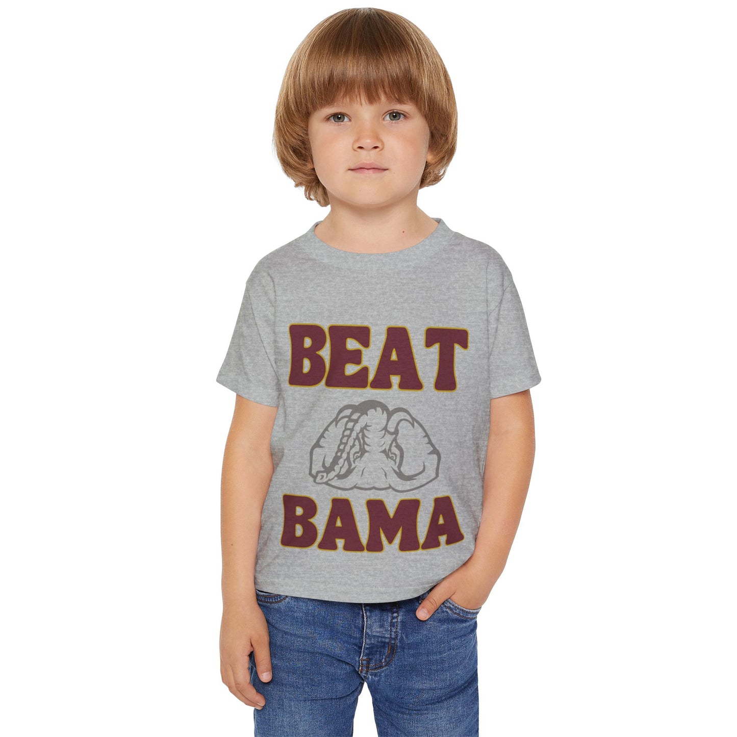 Roll Tribe -"Beat Bama" Upside Down Elephant Toddler T-Shirt