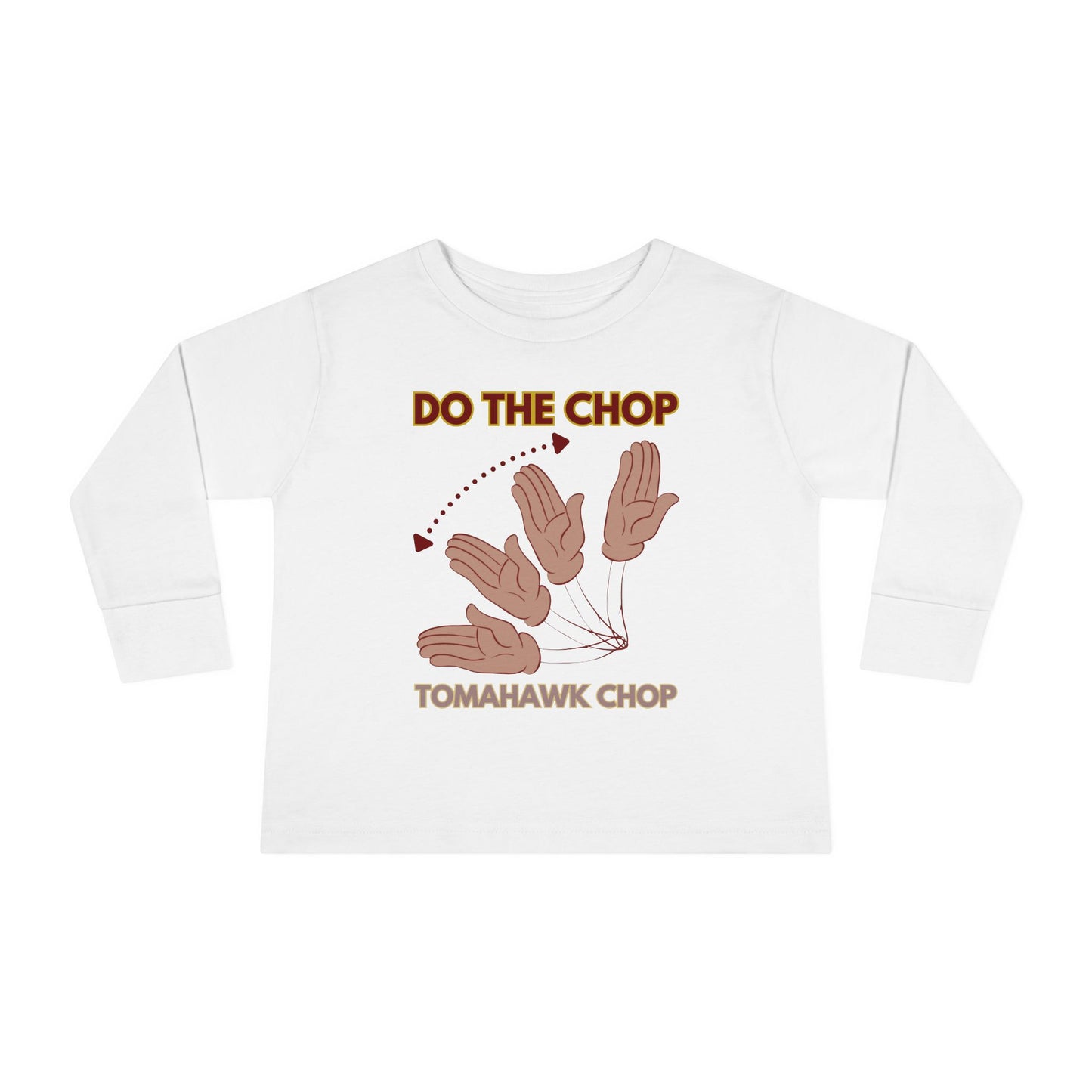 Roll Tribe - "DO THE CHOP" Toddler Double-Sided, Long Sleeve Tee