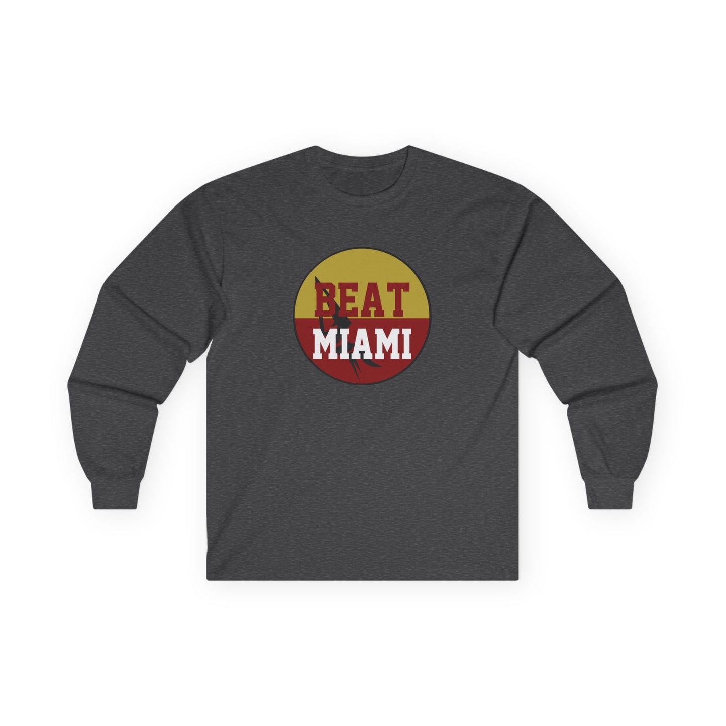 Gameday - "BEAT MIAMI" Button Long Sleeve Tee