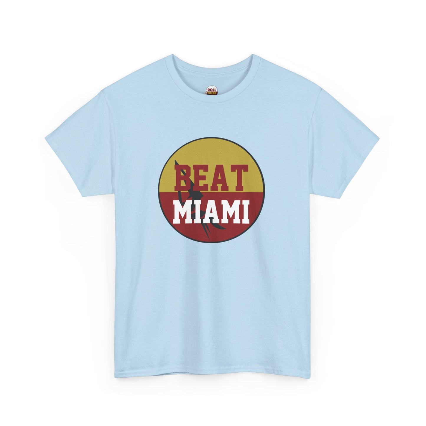 Gameday - "BEAT MIAMI" Button Unisex Heavy Cotton Tee