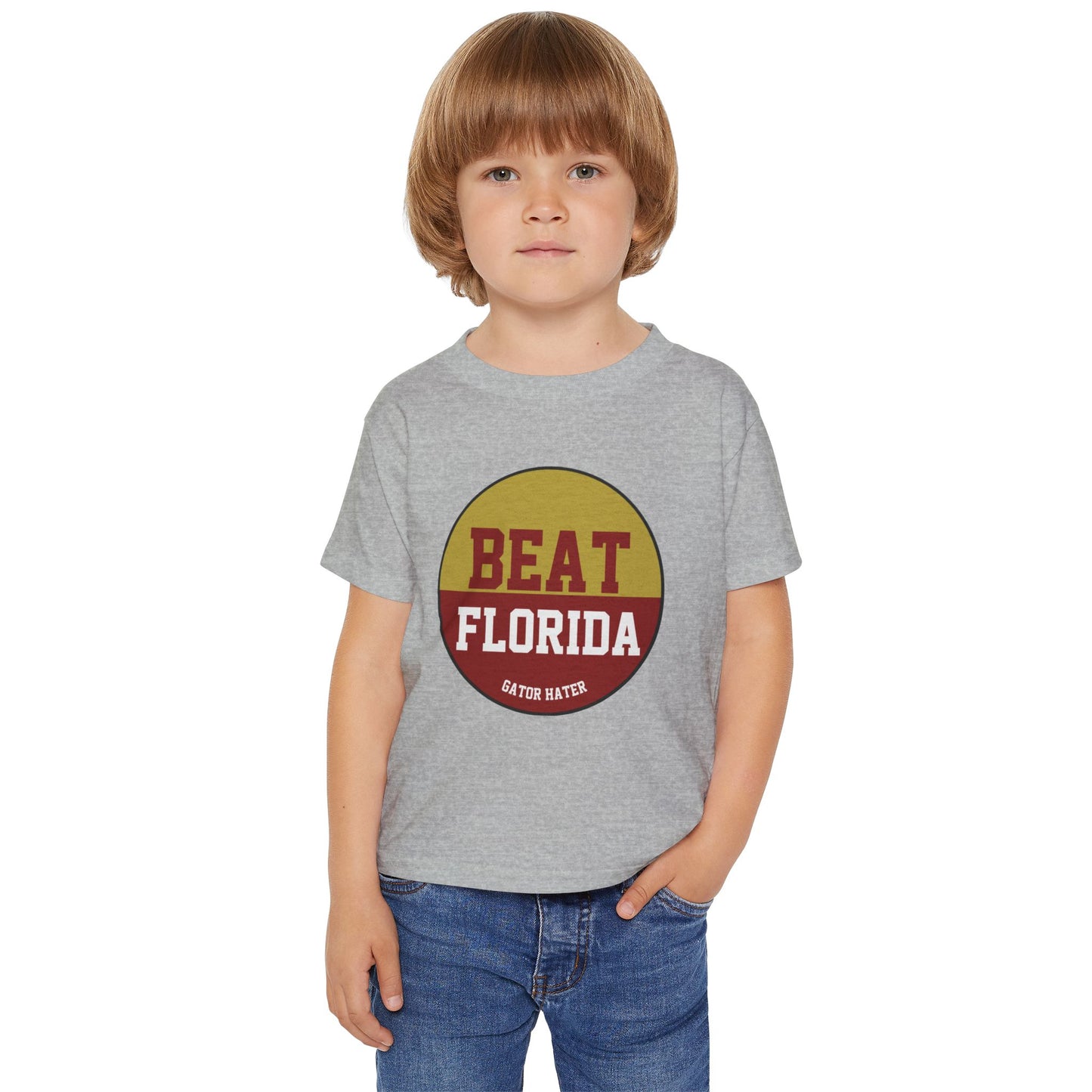 Gameday - "BEAT FLORIDA Gator Hater Button" Hater T-Shirt