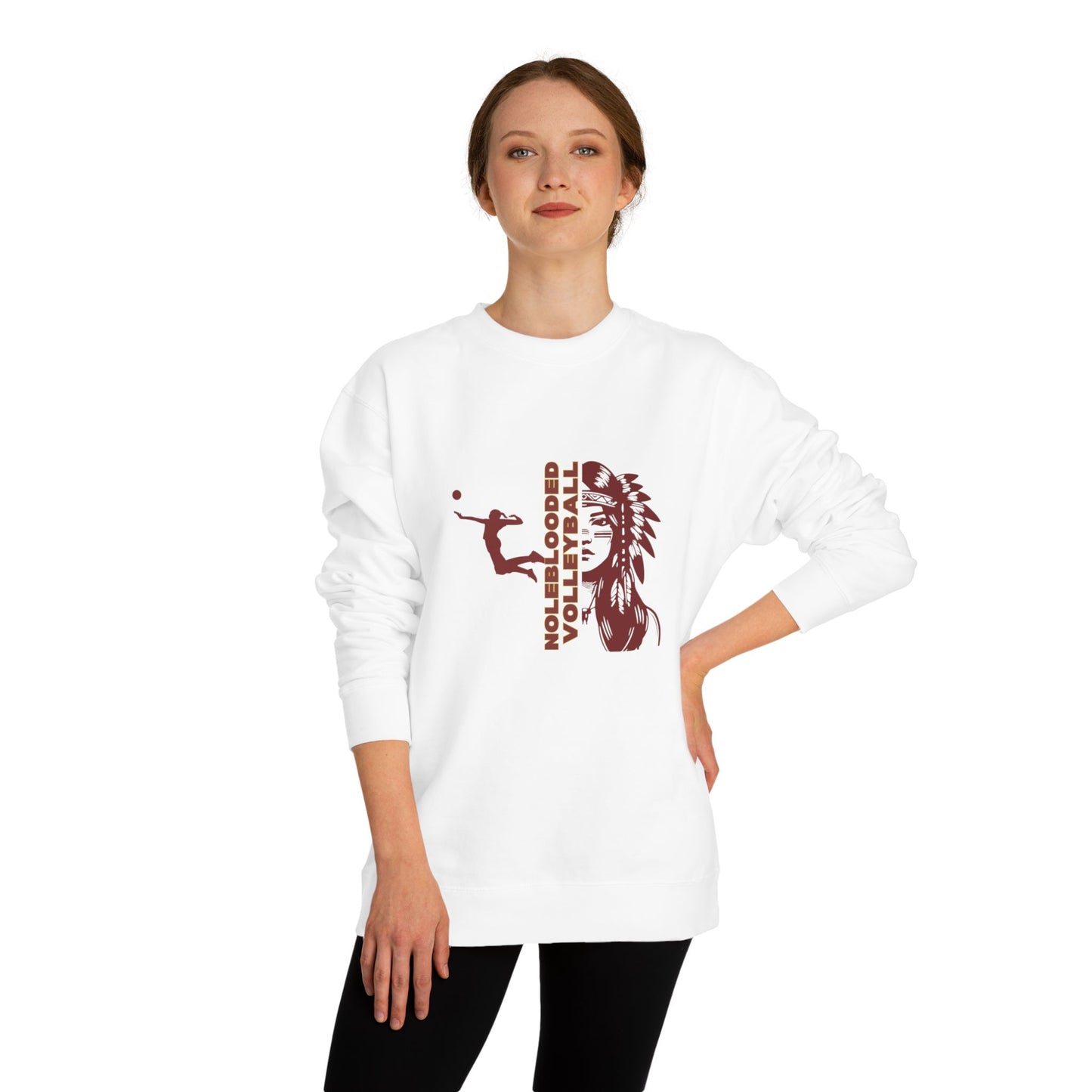 Noleblooded Athletics - Volleyball Unisex Crew Neck Sweatshirt