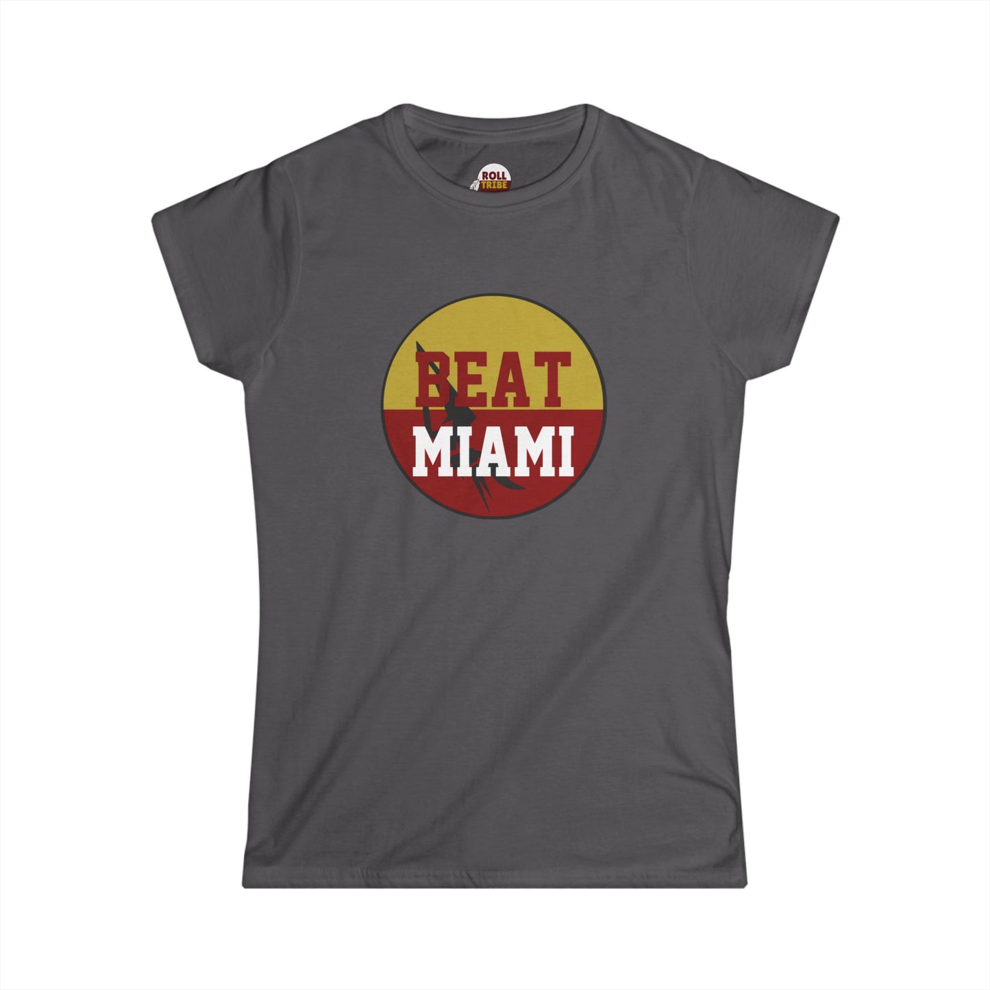 Gameday - "BEAT MIAMI" Button Women's Softstyle Tee