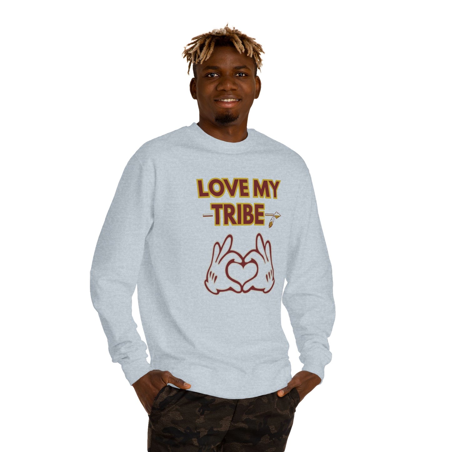 Roll Tribe "Love My Tribe" Unisex Crew Neck Sweatshirt