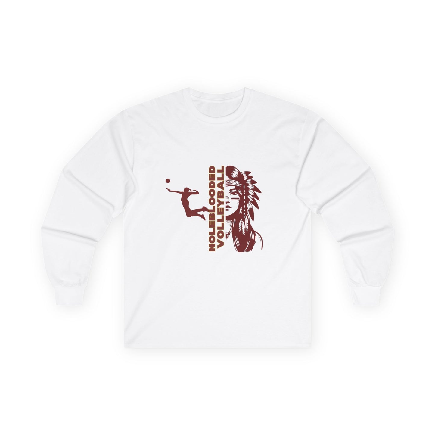 Noleblooded Athletics - Ladies Volleyball Unisex Double-Sided, Long Sleeve Tee