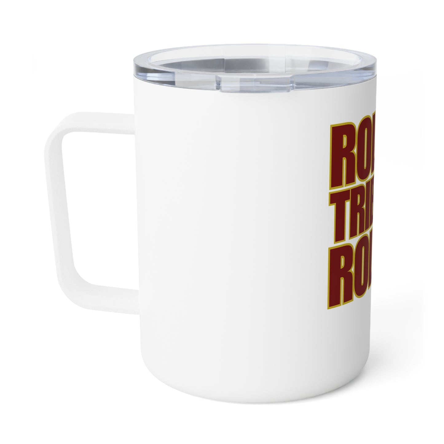 Insulated Coffee Mug - "Roll Tribe Roll" - 10oz - Perfect for Sports Fans and Outdoor Enthusiasts