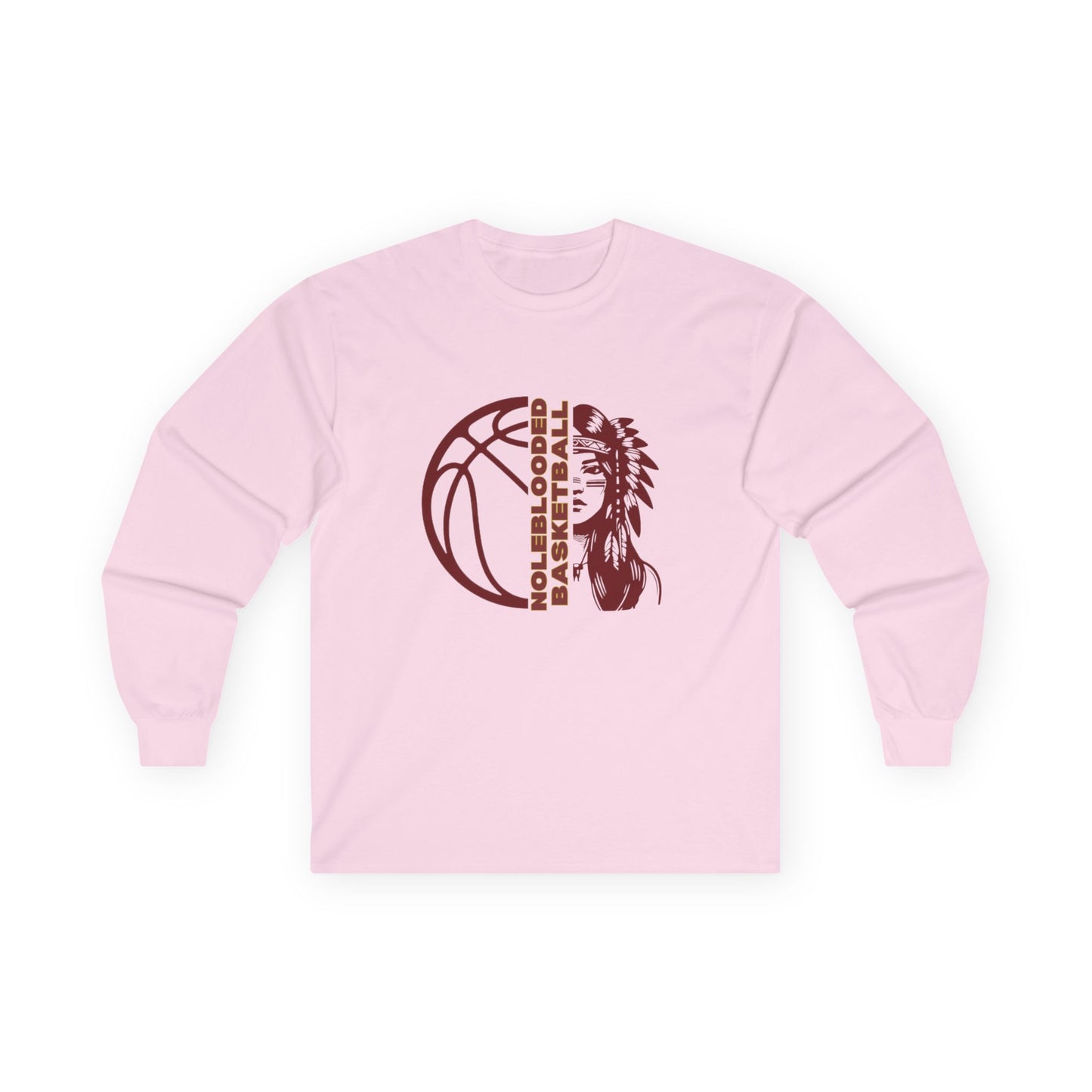 Noleblooded Athletics - Ladies Basketball Double-Sided, Long Sleeve Tee