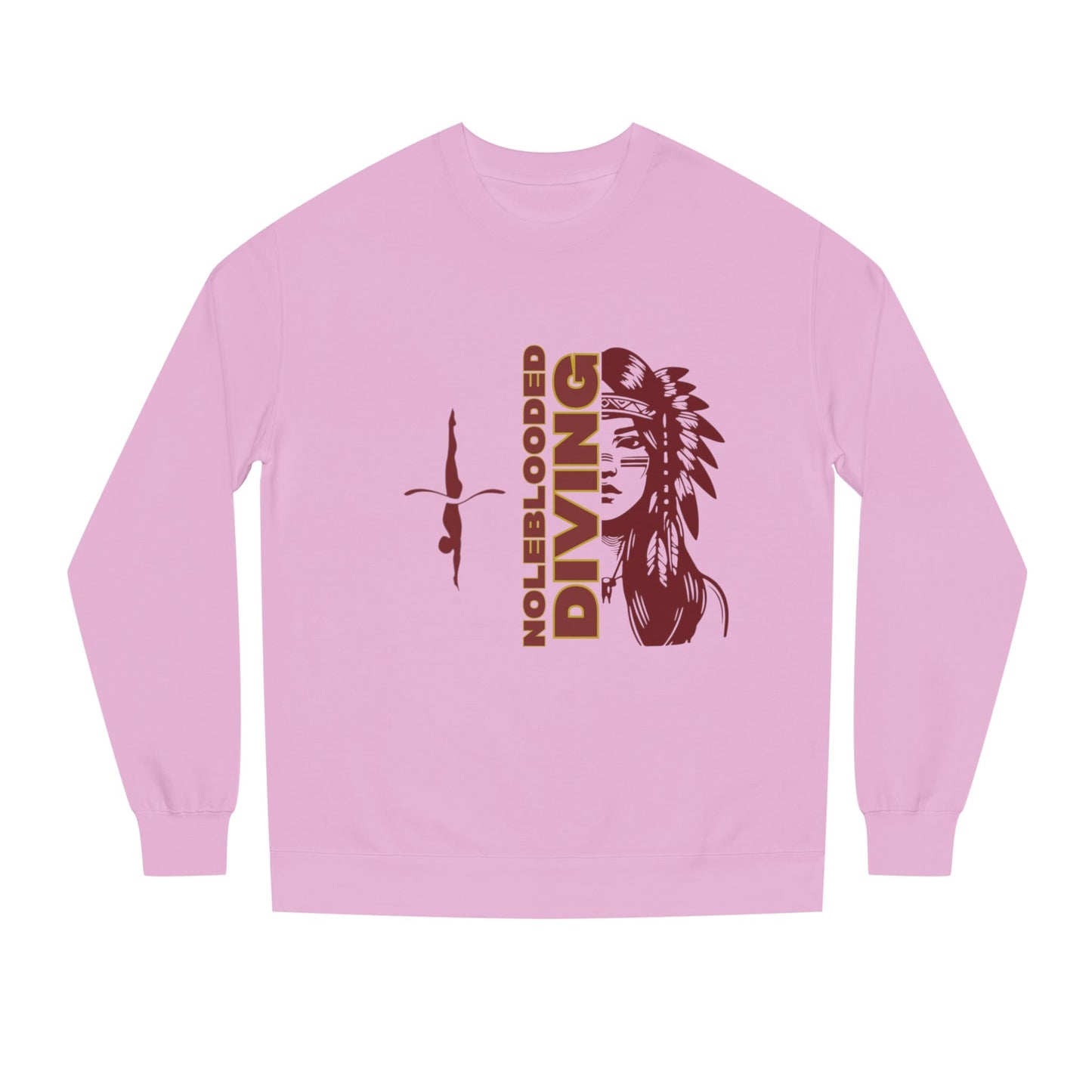Noleblooded Athletics - Ladies Diving Unisex Crew Neck Double-Sided, Sweatshirt