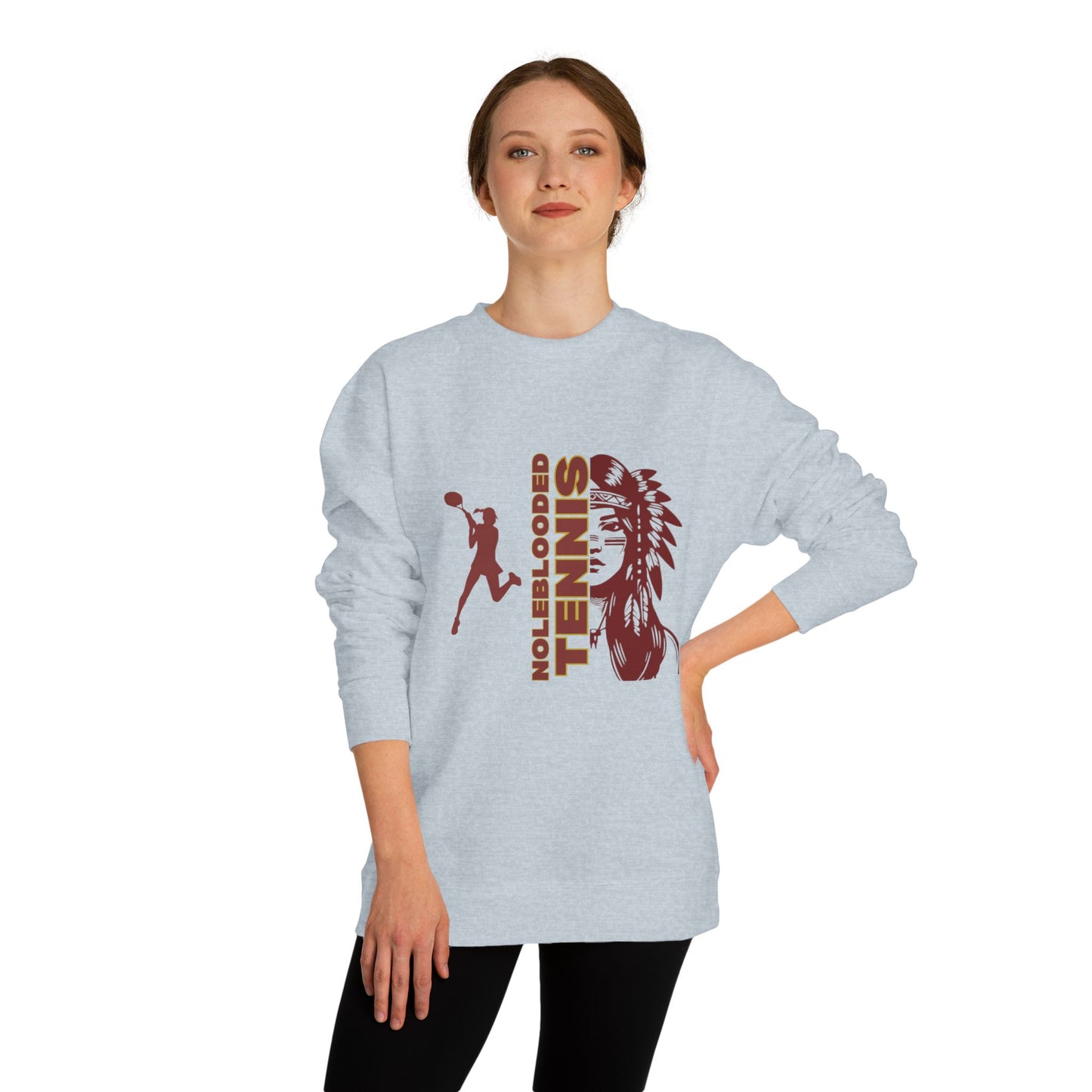 Noleblooded Athletics - Ladies Tennis Unisex Crew Neck Double-Sided, Sweatshirt