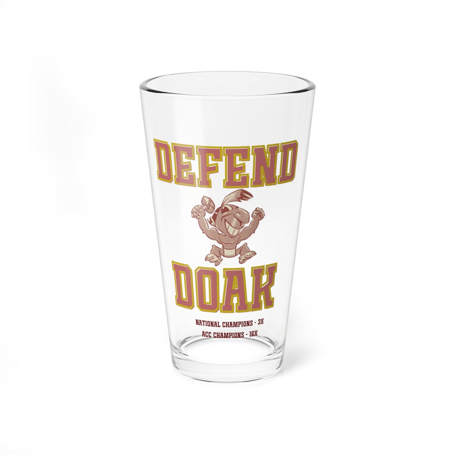 Gameday - "DEFEND DOAK" 16oz Mixing Glass