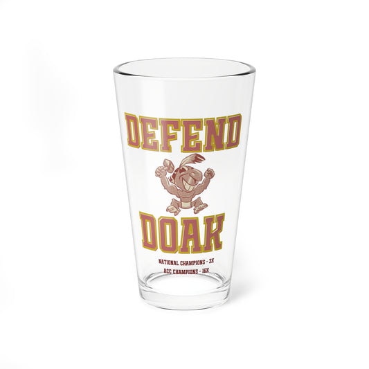 Gameday - "DEFEND DOAK" 16oz Mixing Glass