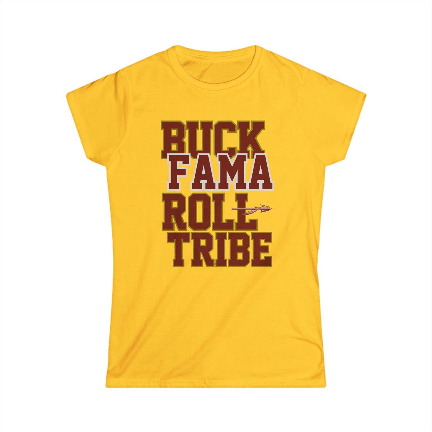 Roll Tribe "Buck Fama Roll Tribe" Women's Softstyle Tee