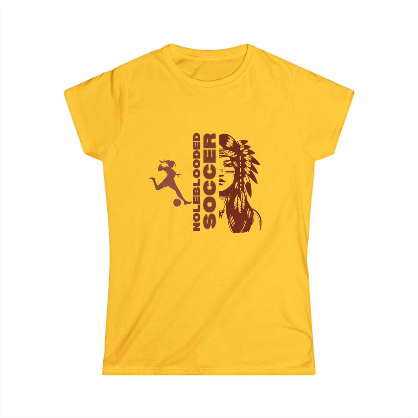 Noleblooded Athletics - Ladies Tennis Women's Double-Sided, Softstyle Soccer Tee