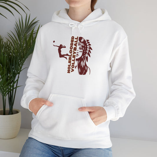 Noleblooded Athletics - Ladies Volleyball Unisex Heavy Blend™ Hooded Sweatshirt