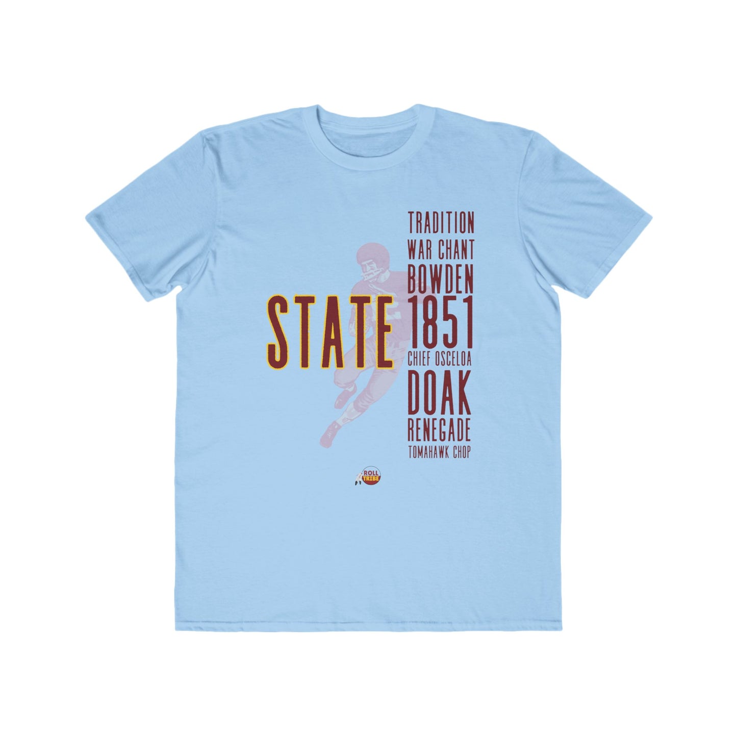 Men's Lightweight Fashion Tee - State Heritage Tee with Tradition and Sports Design