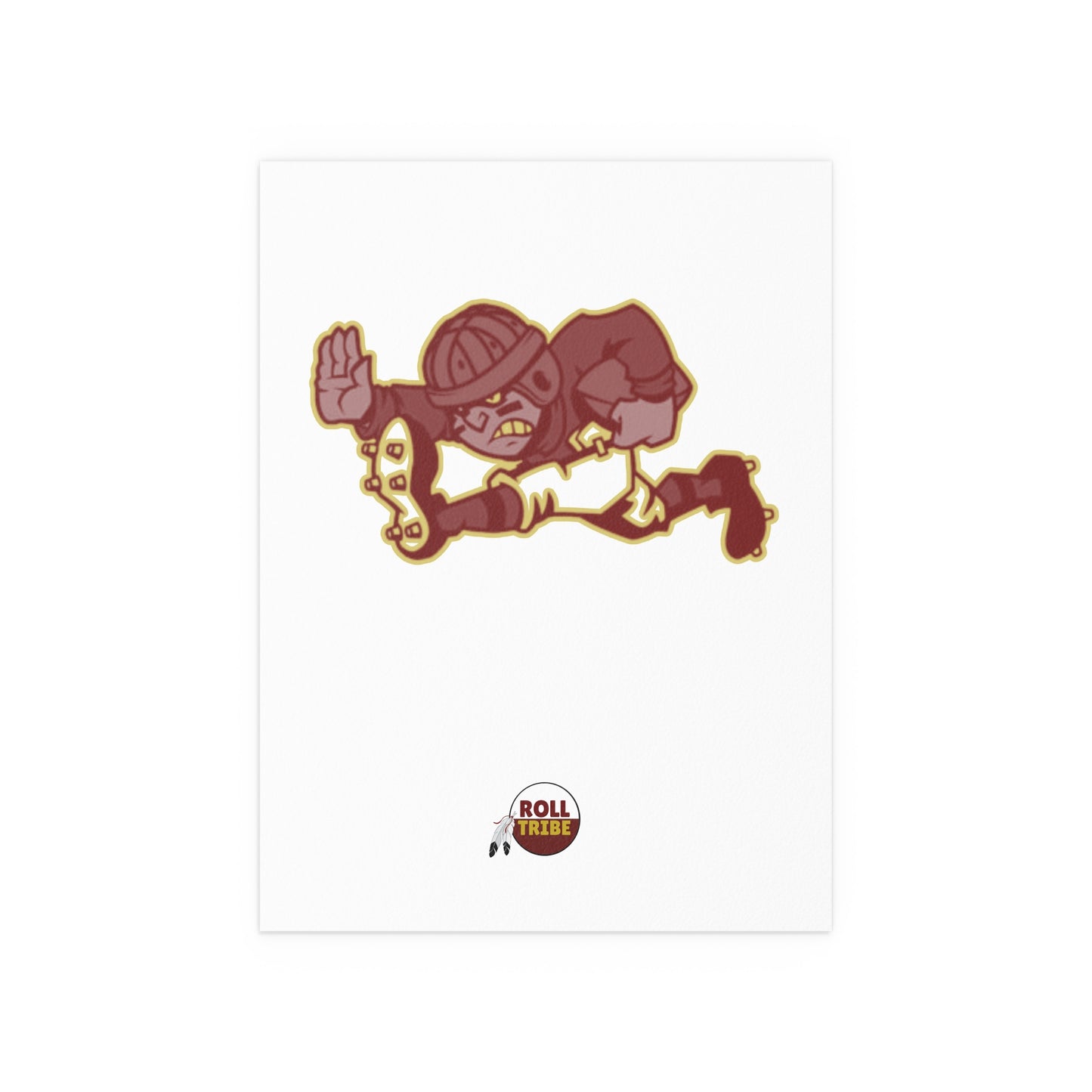 Roll Tribe - "Old Skewl Football" Premium Silk Dorm Room Poster