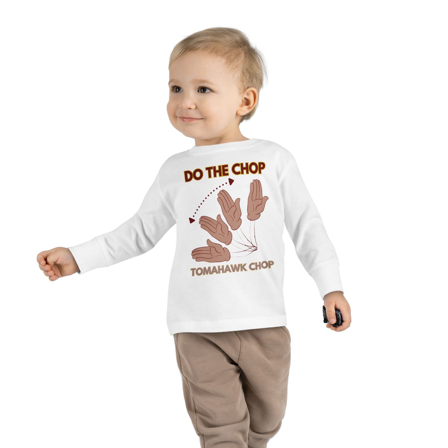 Roll Tribe - "DO THE CHOP" Toddler Double-Sided, Long Sleeve Tee