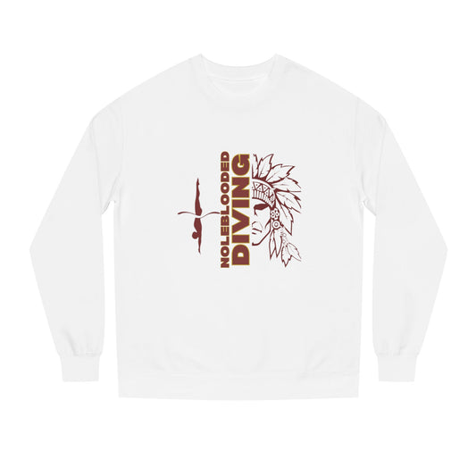 Noleblooded Athletics - Diving Unisex Double-Sided, Crew Neck Sweatshirt