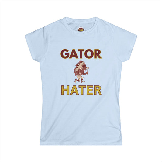 Roll Tribe - "GATOR HATER"  Women's Softstyle Tee
