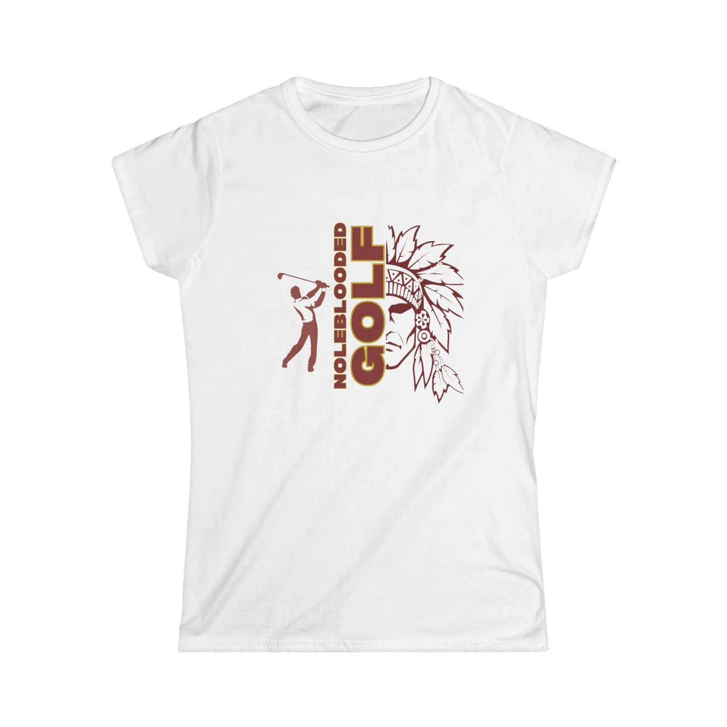 Noleblooded Athletics - Golf Women's Double-Sided,  Graphic T-Shirt Tee