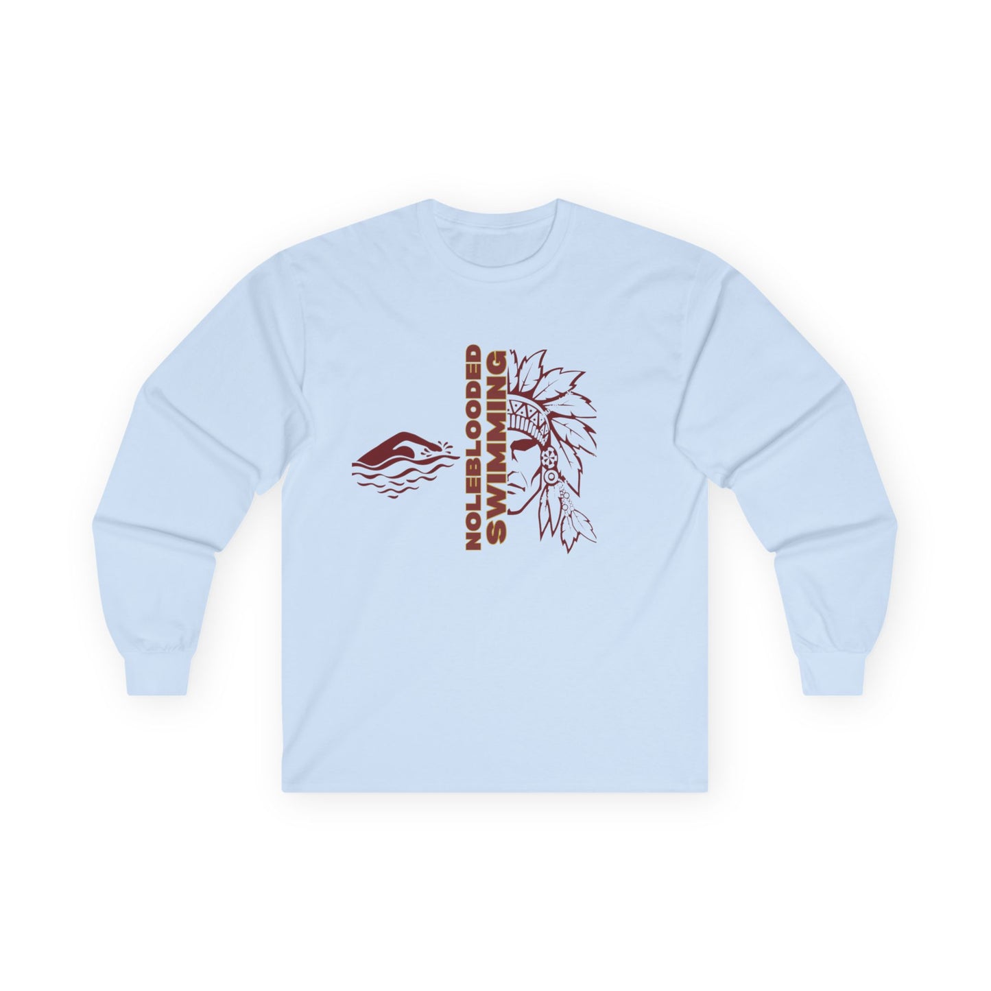 Noleblooded Athletics - Swimming Unisex Double-Sided, Long Sleeve Tee