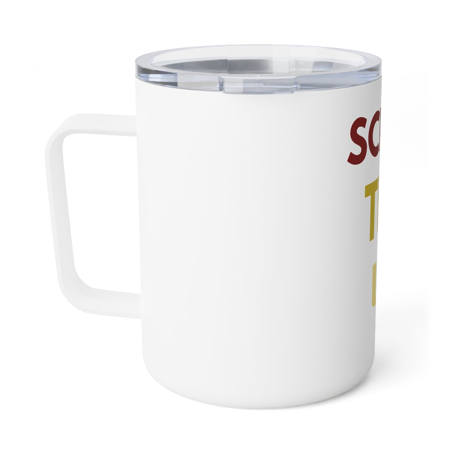 Funny Insulated Coffee Mug - "Screw The U" - 10oz Travel Cup for Coffee Lovers