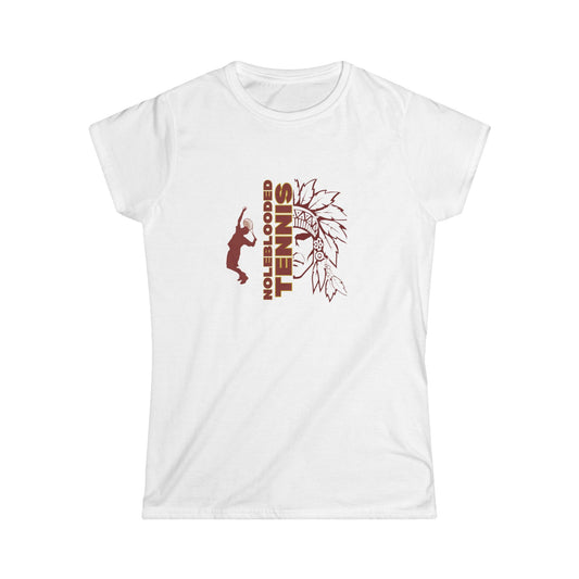 Noleblooded Athletics - Tennis Women's Double-Sided, Softstyle Tee