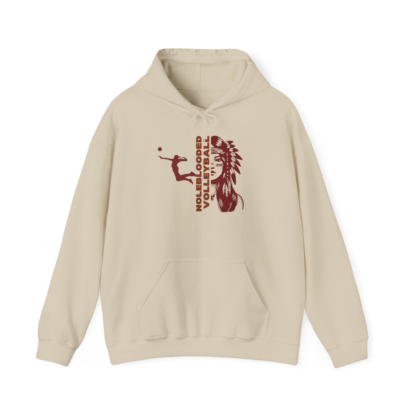 Noleblooded Athletics - Ladies Volleyball Unisex Heavy Blend™ Hooded Sweatshirt