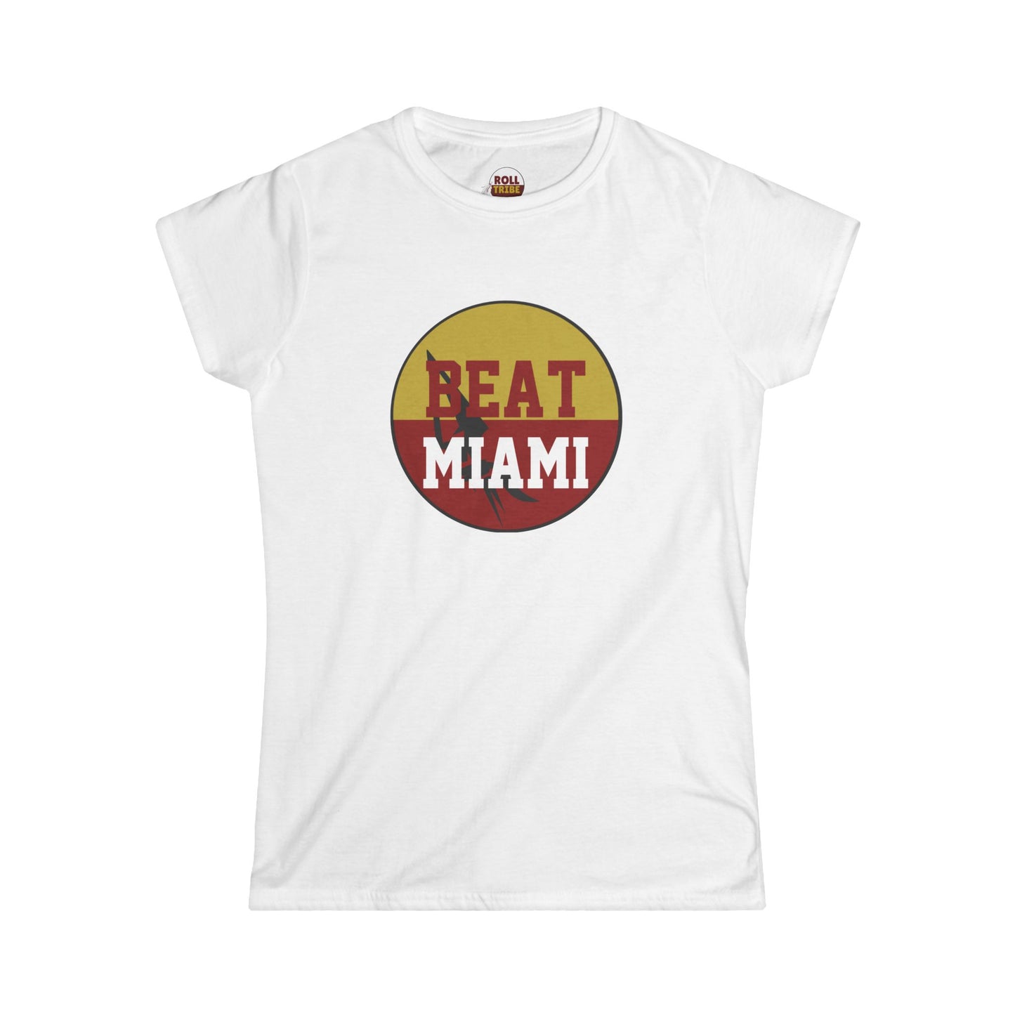 Gameday - "BEAT MIAMI" Button Women's Softstyle Tee