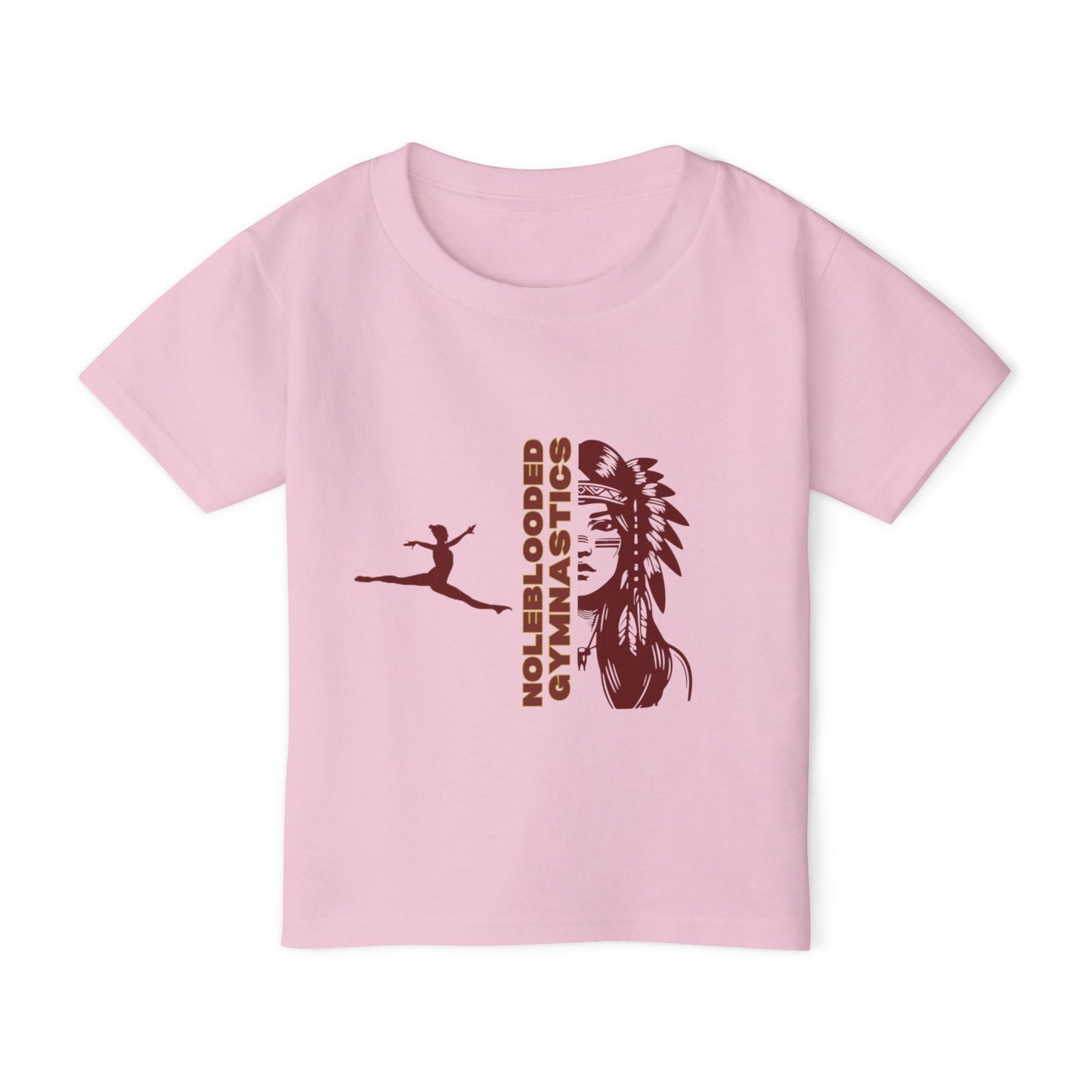 Noleblooded Athletics - Ladies Gymnastics Heavy Cotton™ Double-Sided, Toddler T-shirt