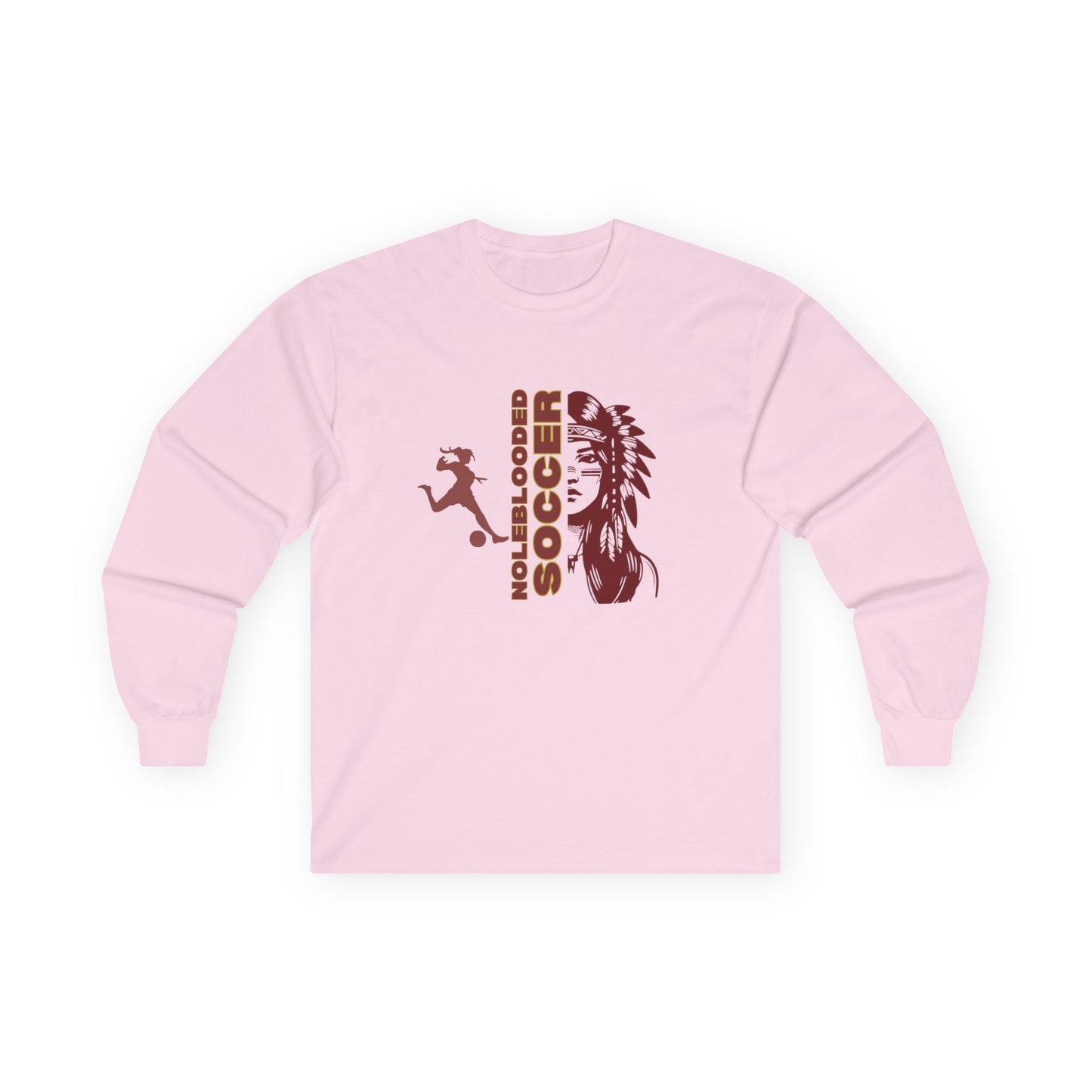Noleblooded Athletics - Ladies Soccer Double-Sided, Long Sleeve Tee